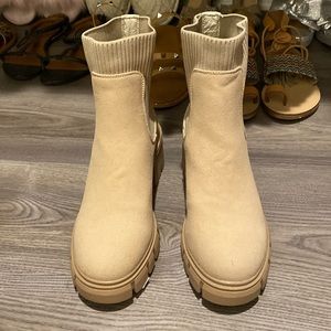 Tan boots